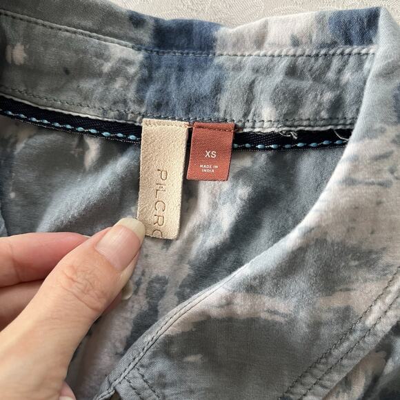 Anthropologie Pilcro Shirt Womens Size XS Tie Dye Long Sleeve Button Up - Picture 5 of 11